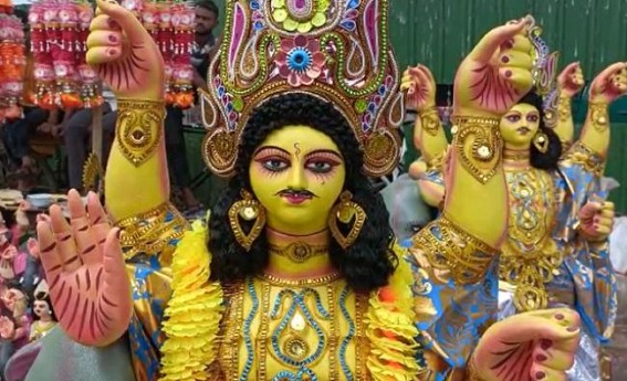 Recession : Low sales of Viswakarma idols in Tripura markets Recession : Low sales of Viswakarma idols in Tripura markets